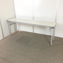 【中古】折りたたみテーブル　コクヨ　KT-140　1800W×450D×700H　ナチュラルグレー