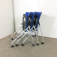 【中古】ネスタブルチェア[3脚セット]　イトーキ　マノス　558W×539D×783H　
